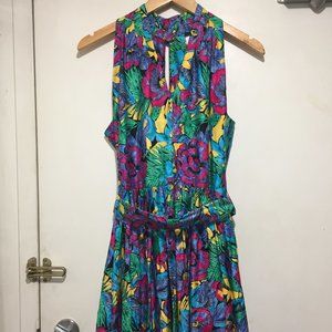 SUTTLES & SEAWINDS MULTICOLOR MIDI DRESSES SIZE M